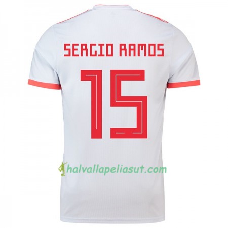 Jalkapallo Pelipaidat Espanja Sergio Ramos 15 World Cup 2018 Vieraspaita